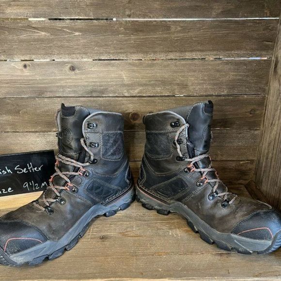 Womens Irish Setter Red Wing Crosby 8 In Steel Toe Brown‎ Leather Work Boots 9.5 - Picture 4 of 5